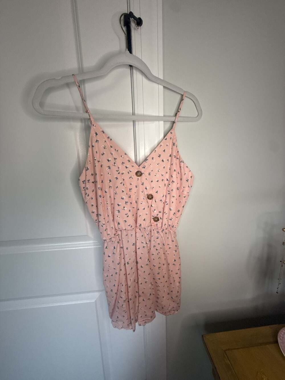 Guess Los Angeles Pink Floral Cami Romper XS